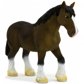 Žaislinė figūrėlė Mojo Clydesdale 387070, 15 cm Ruda
