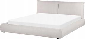 Lova dvigulė Beliani Vinay, 180 x 200 cm, smėlio, be čiužinio, su grotelėmis