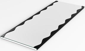 Veidrodis Kalune Design Melodia, kabinamas, 50 cm x 140 cm, juoda