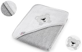  Vaikiškas rankšluostis Sensillo Bear, pilkas, 100 cm x 100 cm