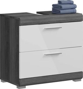 Vonios spintelė po praustuvu MC Akcent Scout, balta/pilka, 33.8 cm x 60 cm x 56.4 cm