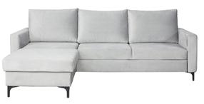 Kampinė sofa - lova Bodzio Milano TMIN-P13, sidabro, 239 x 177 cm x 90 cm