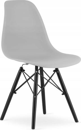 Valgomojo kėdė Leobert Osaka, juoda/pilka, 54 cm x 46 cm x 81 cm