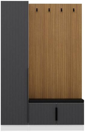 Prieškambario spinta Kalune Design Noah 8330, antracito, 35 cm x 135 cm x 210 cm