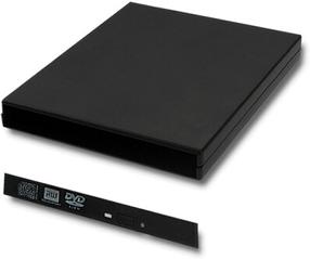 Dėklas Qoltec External USB 2.0 12.7mm SATA Optical Drive Case, juoda