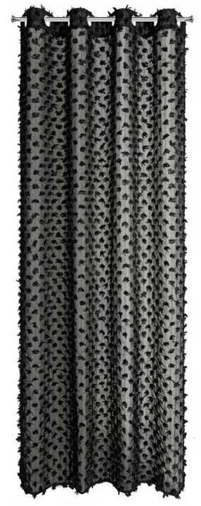 Naktinė užuolaida Aurelia, juodos, 135 cm x 250 cm