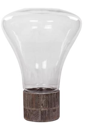 Žvakidė Kayoom Eris 207, stiklas, Ø 31 cm, 38 cm, pilka