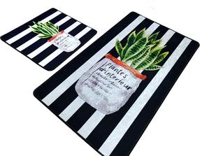 Vonios kilimėlių rinkinys Foutastic Aloevera 359CHL4457, įvairių spalvų, 100 cm x 60 cm