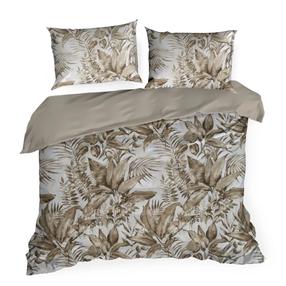 Patalynės užvalkalų komplektas PTE-163, ruda/smėlio, 160 x 200 cm