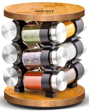 Prieskonių stovas Lamart Sapor LT7051, skaidri, 85 ml, 19 cmx19 cm