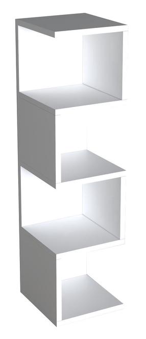 Pastatoma lentyna Kalune Design Alin 495SSE1102, balta, 27 cm x 25 cm x 95 cm