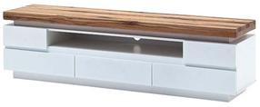 TV staliukas MC Akcent Romina, ąžuolo/balta, 40 cm x 175 cm x 49 cm
