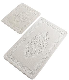 Vonios kilimėlių rinkinys Foutastic Elite 359CHL1548, dramblio kaulo, 100 cm x 60 cm