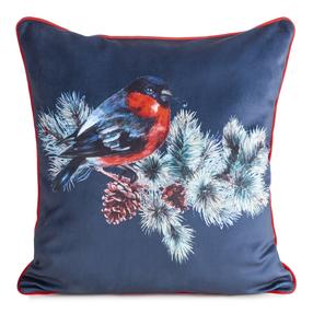 Kalėdinis dekoratyvinės pagalvėlės užvalkalas PSWA-150, tamsiai mėlyna, 60 cm x 60 cm
