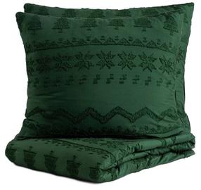 Kalėdinis patalynės užvalkalų komplektas Homla Mariah 700057, žalias, 200 x 220 cm