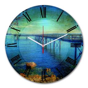 Laikrodis Wallity 3030MS-016, mėlyna/žalia, 30 cm x 30 cm, 30 cm