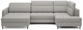 Kampinė sofa Berrto Aubron 04, pilka, kairinė, 165 x 306 cm x 100 cm