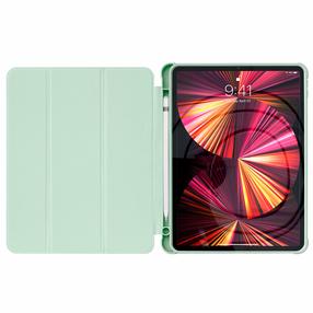 Planšetinio kompiuterio dėklas Hurtel Smart Cover With Kickstand iPad Pro 2021/2020, šviesiai žalia, 12.9"