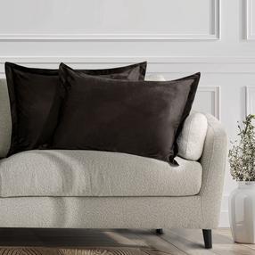 Dekoratyvinės pagalvėlės užvalkalas Restilo Velvet, ruda, 50 cm x 70 cm, 2 vnt.