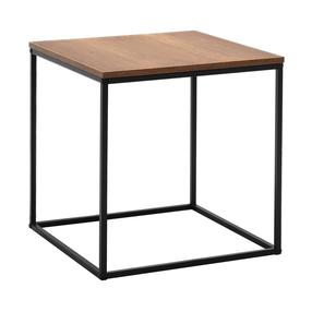 Kavos staliukas Kalune Design SHP-950-OO-1, riešuto, 50 cm x 50 cm x 52 cm