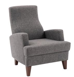 Krėslas Hanah Home Kana Bergere 825BLC1365, tamsiai pilka, 87 cm x 76 cm x 91 cm