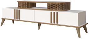 TV staliukas Kalune Design Eylul, baltas, 168 cm x 51 cm x 39 cm