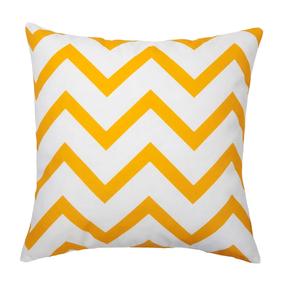 Dekoratyvinės pagalvėlės užvalkalas Ambition Yellow Stripes, balta/geltona, 42 cm x 42 cm, 2 vnt.