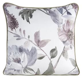Dekoratyvinės pagalvėlės užvalkalas Rosalia, balta/žalia/rožinė, 45 cm x 45 cm