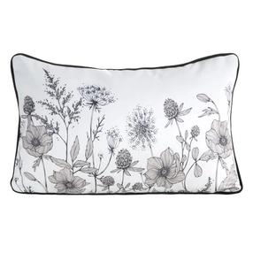 Dekoratyvinė pagalvėlė Agnes, balta/juoda/smėlio, 30 cm x 45 cm