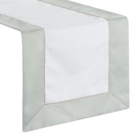 Stalo takelis stačiakampė Sylvia, alyvuogių žalia/šviesiai kreminė, 40 x 180 cm