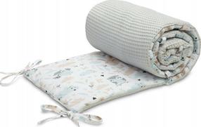 Apsauginis bortelis Sensillo Wafel Owl, baltas/pilkas, 180 cm x 30 cm