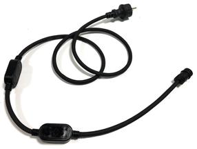 Maitinimo laidas Tamo Tamoline, Apvalus, juoda, IP44, 1200 W