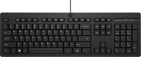 Klaviatūra HP 125 Wired Keyboard, EN/RU, juoda