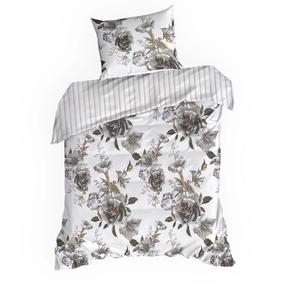 Patalynės užvalkalų komplektas PTE-152, balta/pilka/žalia, 140 x 200 cm