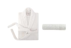 Chalato ir rankšluosčio komplektas Foutastic Set 1054A-007-1 459ELT1136, balta, S/M