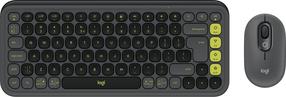 Klaviatūros ir pelės komplektas Logitech POP! Icon Combo, Anglų (US), grafito, belaidė