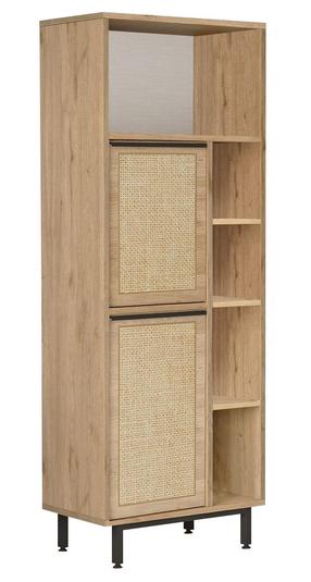 Spinta Kalune Design ON10 B-SU, ąžuolo/riešuto, 35.5 cm x 45.1 cm x 160 cm