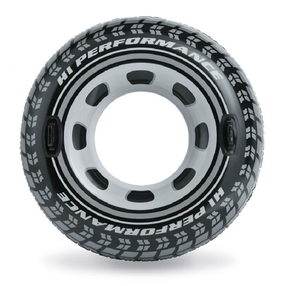 Pripučiamas ratas Intex Monster Truck Tyre 56268, juodas/pilkas, 114 cm