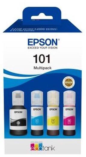 Rašalas Epson 101 C13T03V64A, geltona/juoda/purpurinė (magenta), 337 ml