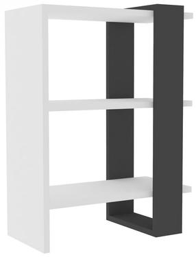 Pastatoma lentyna Kalune Design Funda 835PUQ3642, antracito/balta, 51.8 cm x 25 cm x 70 cm