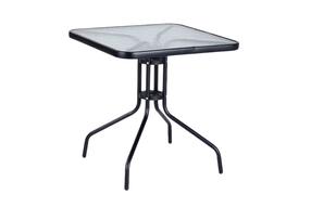Lauko stalas, juodas, 60 cm x 60 cm x 70 cm