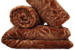 Sofos ir fotelio užtiesalų rinkinys KTF-07, ruda, 160 cm x 210 cm