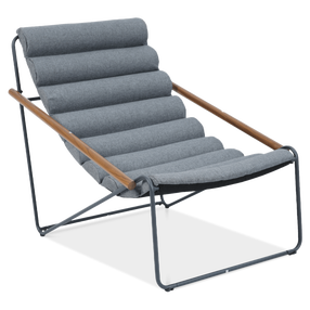 Lauko krėslas Art, tamsiai pilka, 101.5 cm x 74 cm x 85 cm