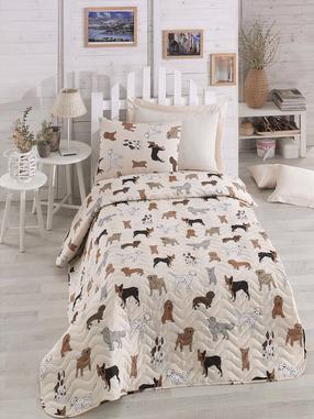 Lovatiesė Mijolnir Single Quilted Havhav, įvairių spalvų, 160 cm x 220 cm