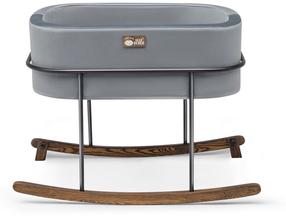 Lopšys kūdikiams viengulė Kalune Design Hier 676HDS1123, juoda/pilka, be patalynės dėžės, su čiužiniu