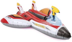 Pripučiamas plaustas Intex 57536, baltas/raudonas, 117 cm x 117 cm x 33 cm