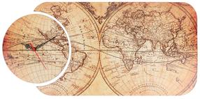 Laikrodis - paveikslas Wallity 238HMA5142, šviesiai ruda, 68 cm x 32 cm