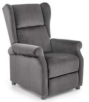 Krėslas Agustin, tamsiai pilka, 75 cm x 92 cm x 107 cm