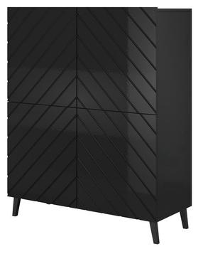 Spintelė Cama Meble Abeto, juoda, 100.5 cm x 40 cm x 121.5 cm