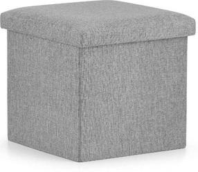 Pufų komplektas Leobert L, pilkas, 38 cm x 38 cm x 38 cm